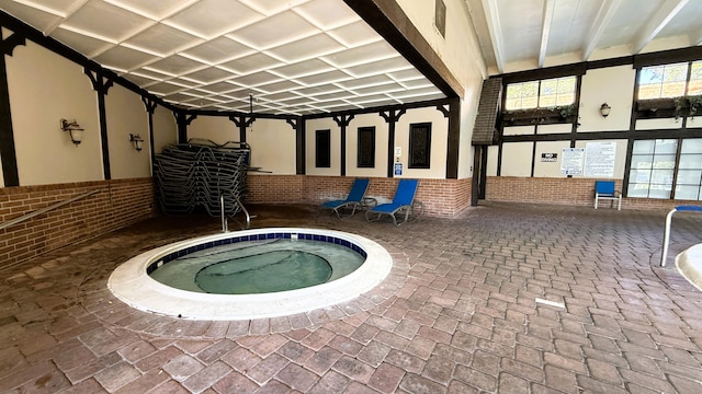 3650 Inverrary Dr Unit 3C, Lauderhill, FL 33319 - view of swimming pool featuring a hot tub