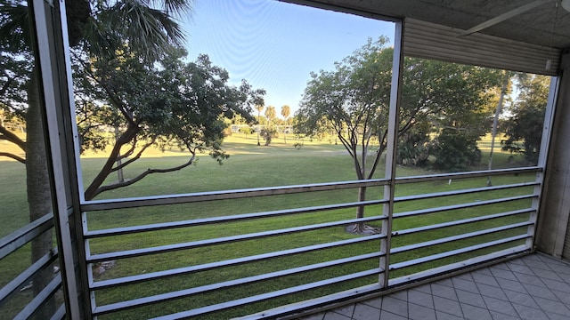 unfurnished sunroom featuring a wealth of natural light