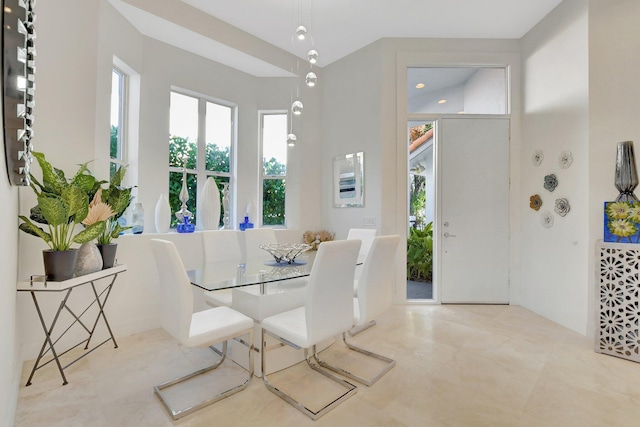 view of dining area