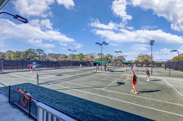 view of tennis court