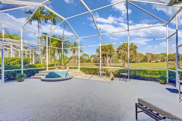 1935 SW Whitemarsh Way, Palm City, FL 34990 - view of patio / terrace featuring glass enclosure