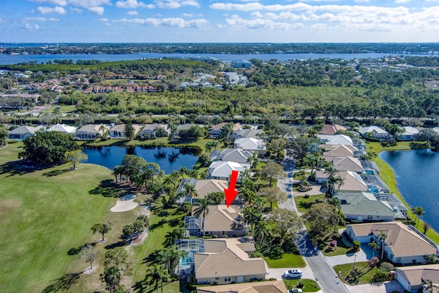 1935 SW Whitemarsh Way, Palm City, FL 34990 - aerial perspective of suburban area featuring a large body of water