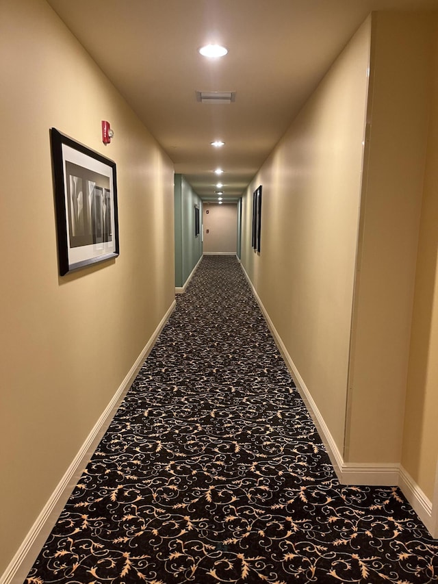 corridor with carpet