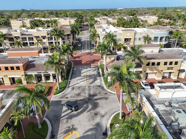 aerial view featuring a residential view