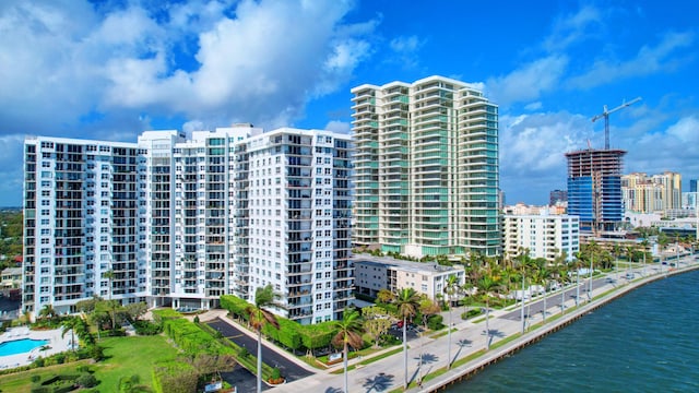 view of property featuring a water view