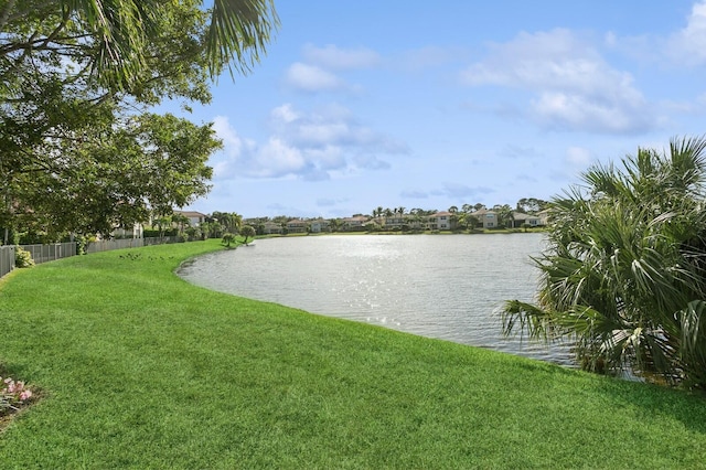 view of water feature