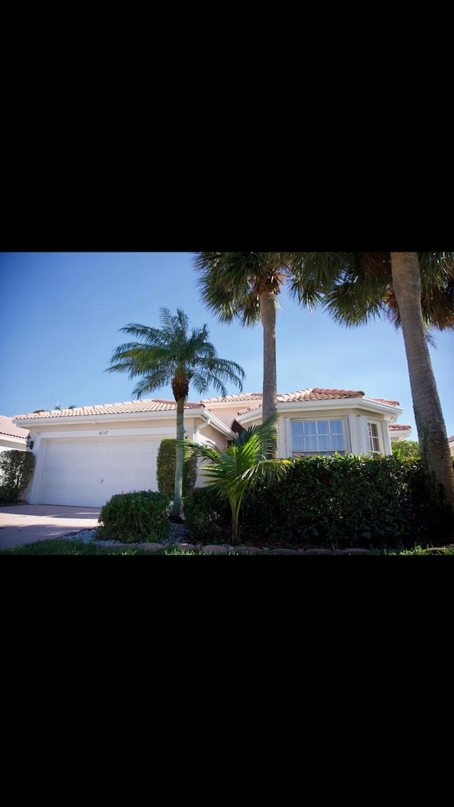 view of home's exterior with a garage