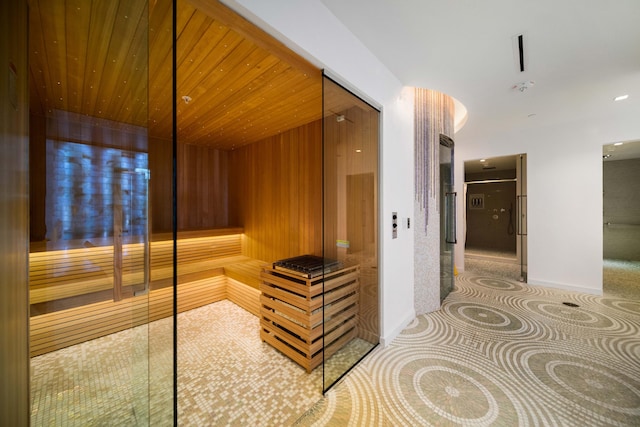 view of sauna / steam room