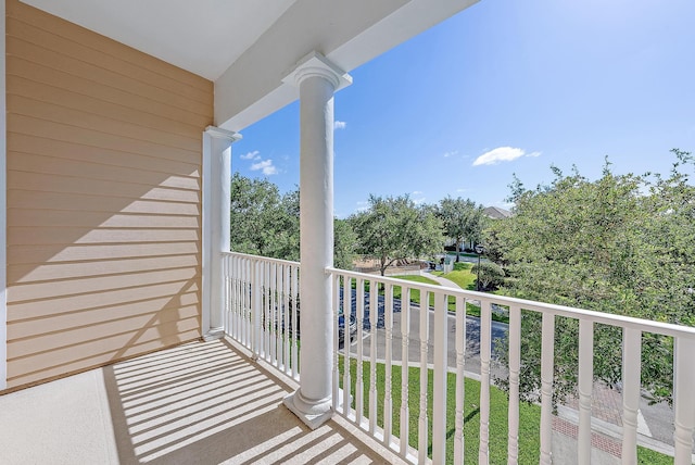 view of balcony