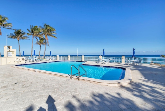 view of pool with a patio