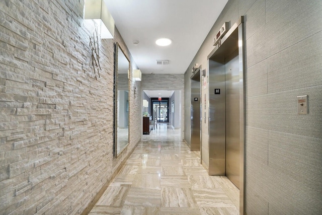 corridor with elevator