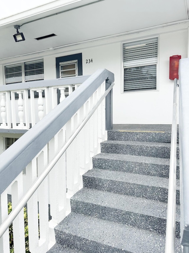 view of stairway