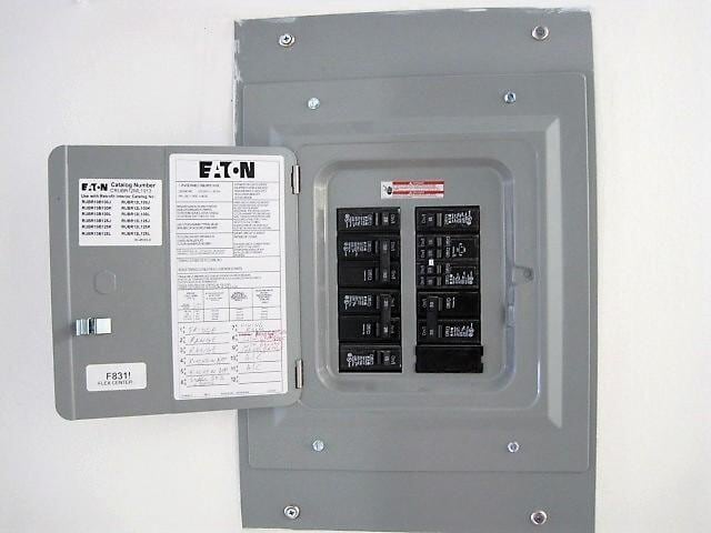 utility room with electric panel