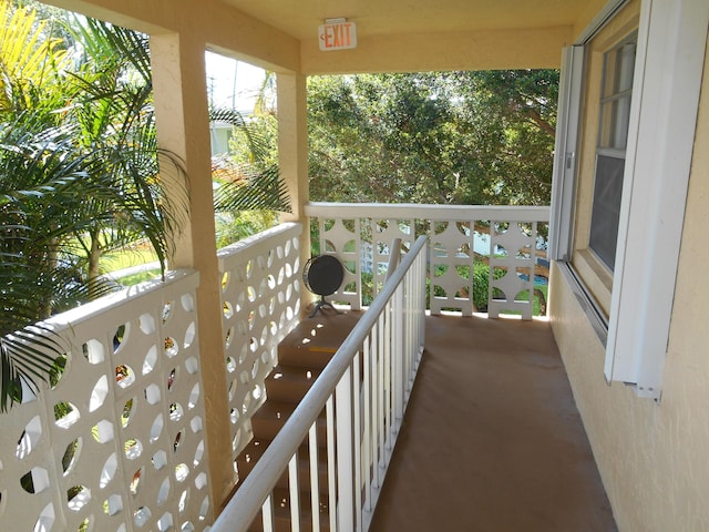 view of balcony