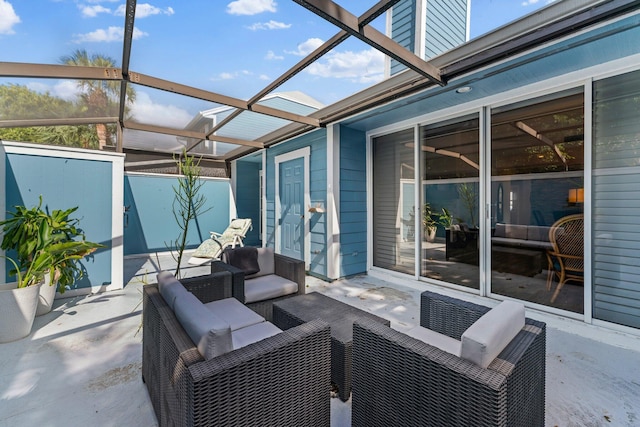 view of patio / terrace with outdoor lounge area