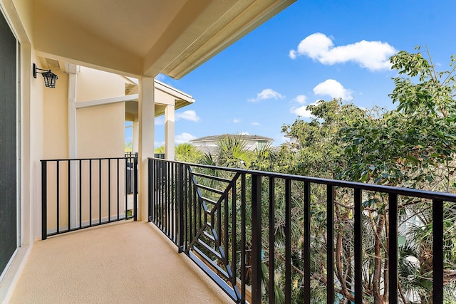 view of balcony