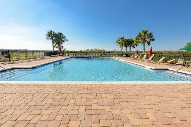 view of pool with a patio