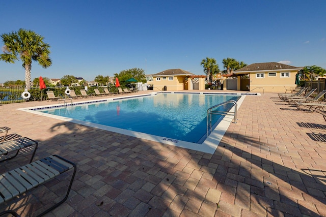 view of pool with a patio area