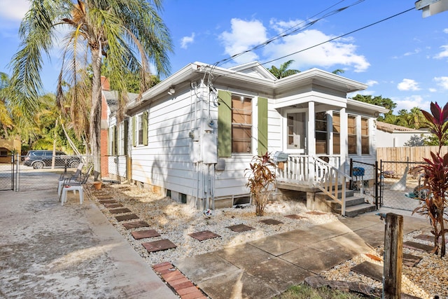 view of front of home