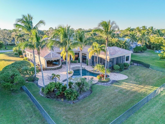 birds eye view of property