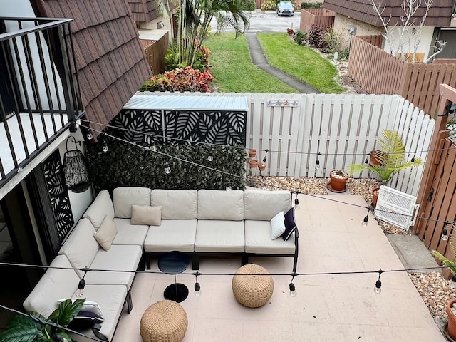 view of patio / terrace with outdoor lounge area