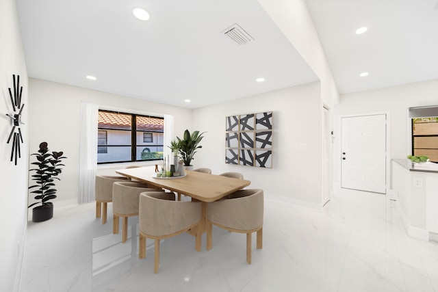 view of dining room