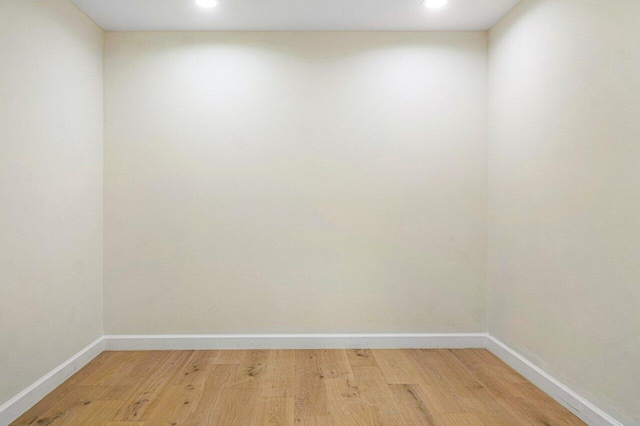 spare room featuring wood-type flooring