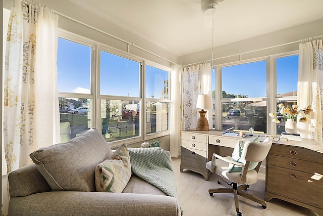 sunroom featuring a wealth of natural light