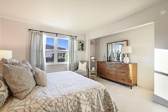 view of tiled bedroom