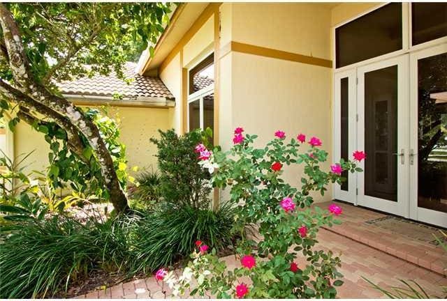 exterior space with french doors