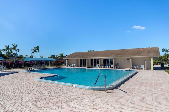 view of pool with a patio