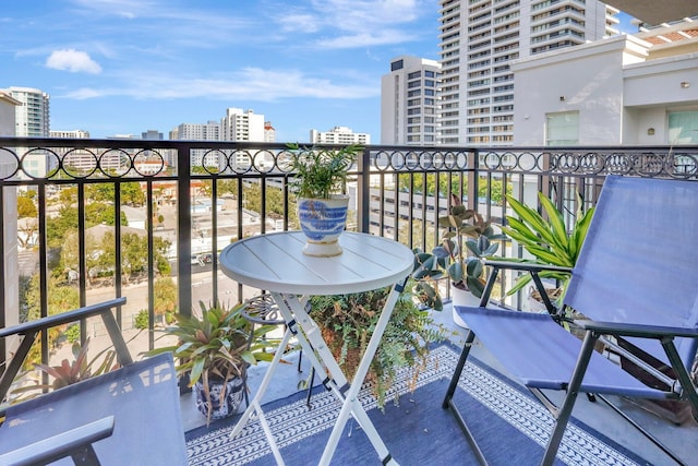 view of balcony