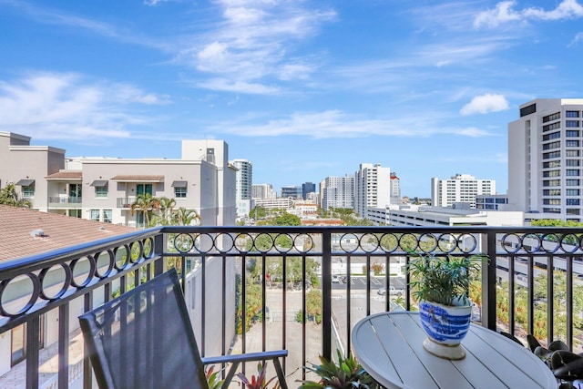 view of balcony