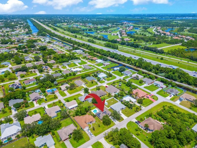 birds eye view of property