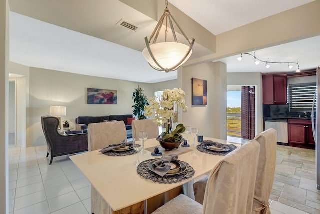 view of dining area