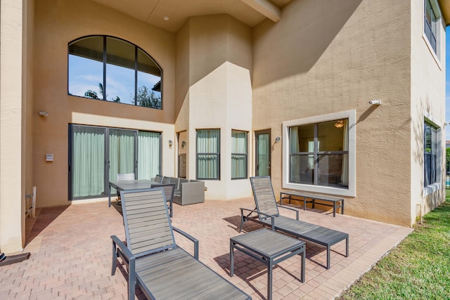 view of patio / terrace with an outdoor living space