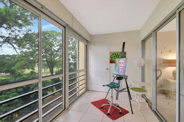 view of sunroom / solarium