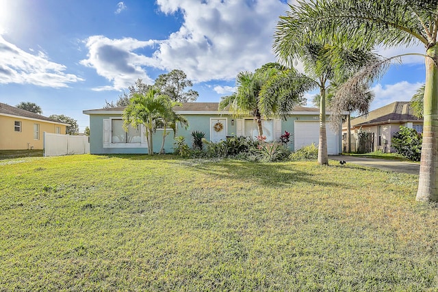 167 SW Tulip Blvd, Port Saint Lucie, FL 34953 - ranch-style home with a garage, stucco siding, and concrete driveway