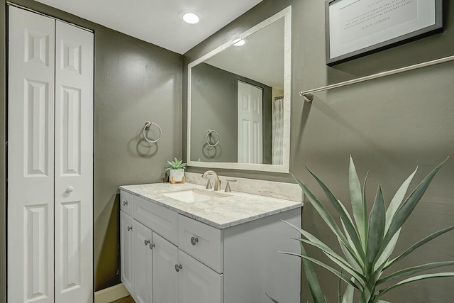 bathroom featuring vanity