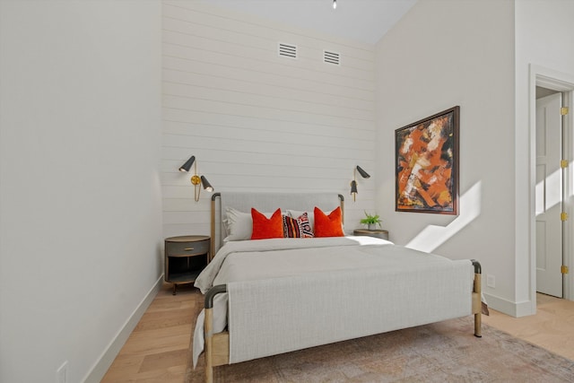 bedroom featuring hardwood / wood-style flooring