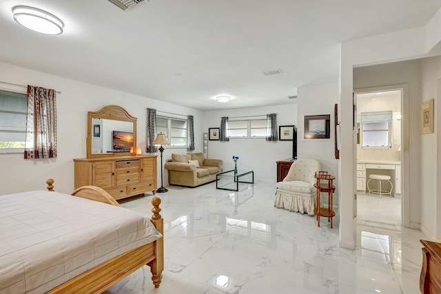 bedroom with ensuite bathroom