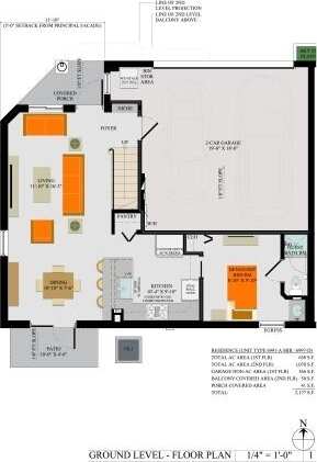 6991 NW 30th Ter Unit A, Fort Lauderdale, FL 33309 - view of property floor plan