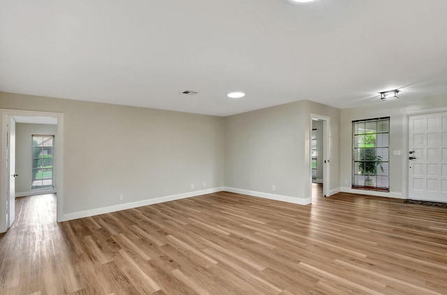 interior space featuring light hardwood / wood-style flooring