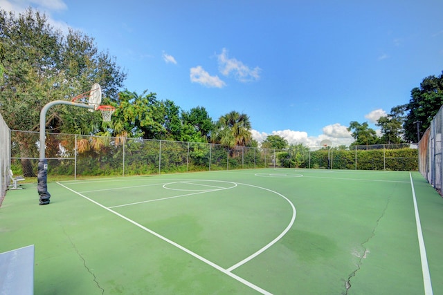 view of sport court