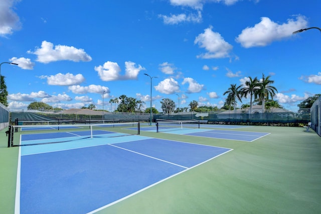 view of sport court featuring basketball court