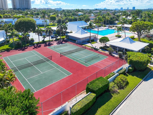 birds eye view of property