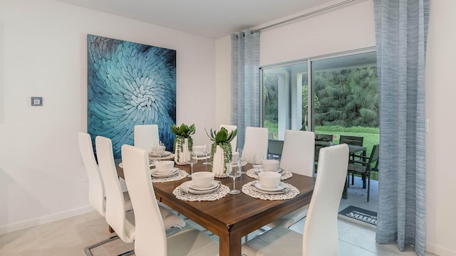 4601 SW Savona Blvd, Port Saint Lucie, FL 34953 - dining space featuring tile patterned floors and baseboards