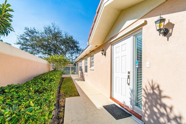 view of entrance to property