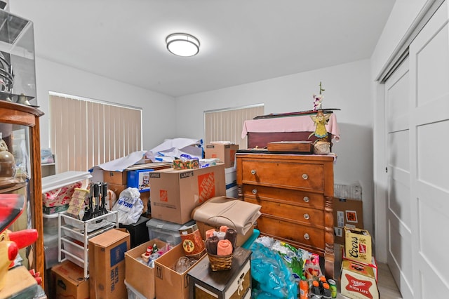 view of storage room