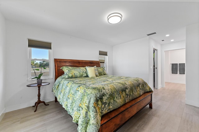 bedroom featuring hardwood / wood-style floors